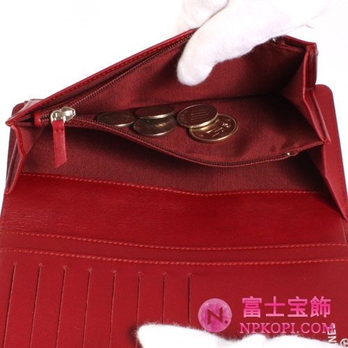 シャネル マトラッセライン エナメル 長財布 レッド A31509 【2011年秋冬新作】